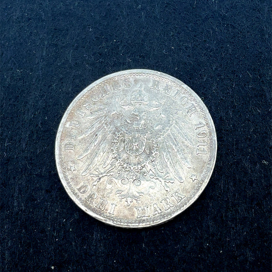 3 Mark 1911 - Wilhelm II. König von Württemberg - Deutsches Reich