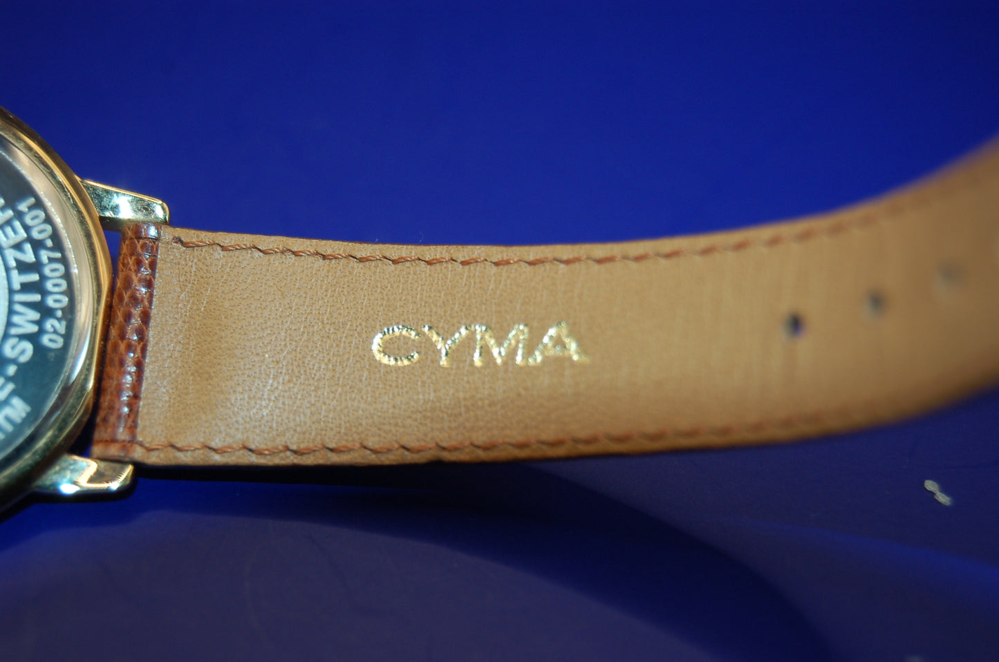 Cyma Armbanduhr – Quartz, Schweizer Uhrwerk, vergoldetes Gehäuse – Originalband & Dornschließe – Top-Zustand Uhr Juwelier Alen