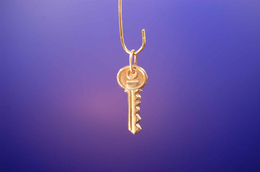 Schlüssel-Motiv Anhänger in 585 Gelbgold – Juwelier Alen