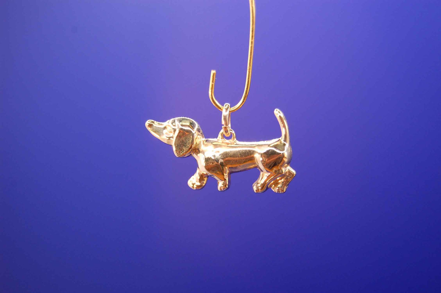 Dackel Anhänger Gold 14 Karat – Elegantes Schmuckstück aus 585er Gelbgold für Hundeliebhaber – Juwelier Alen