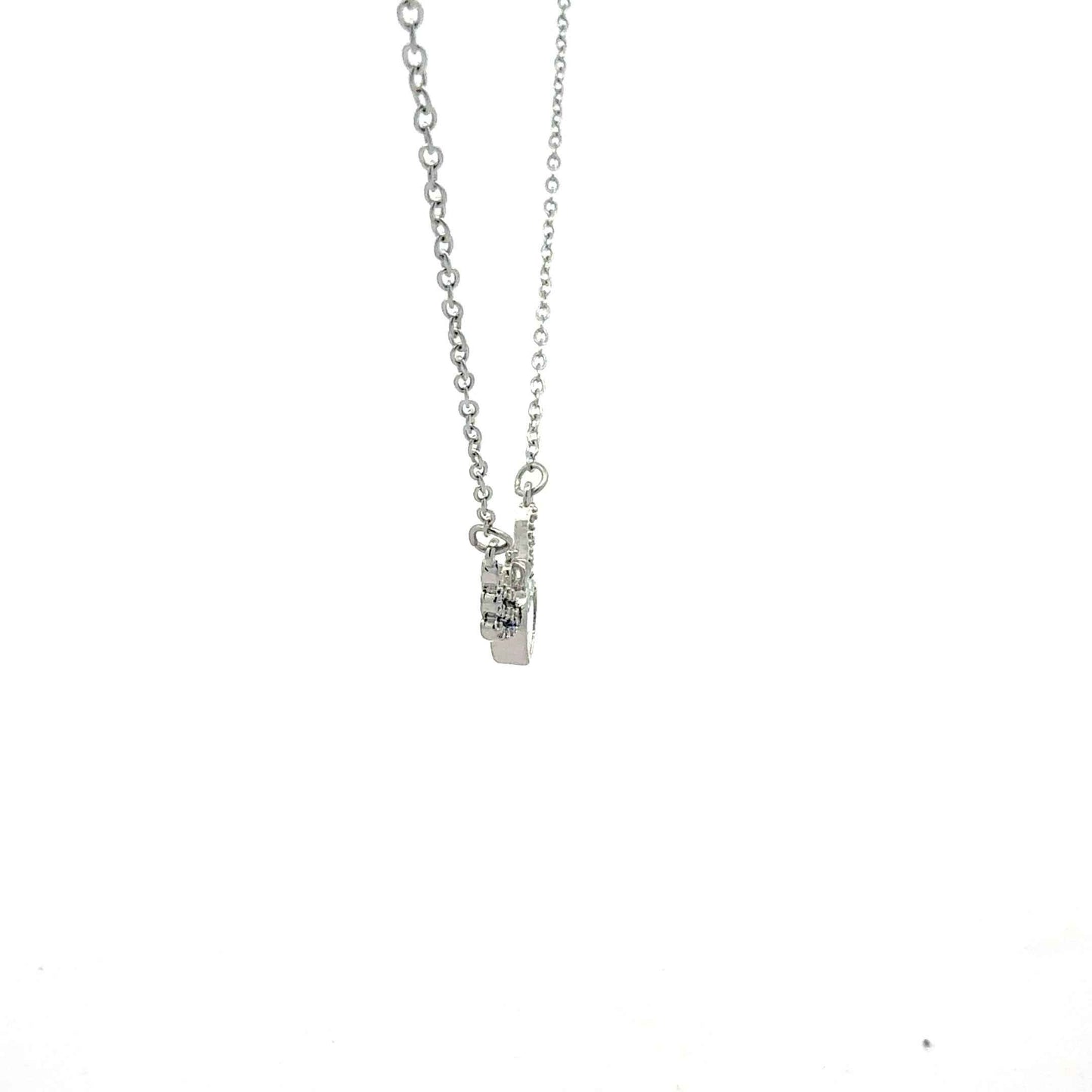 Edelstahl Kette mit Zirkonia-Anhänger – Juwelier Alen