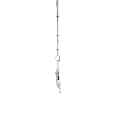Edelstahlkette mit Papagei-Anhänger und Zirkonia, elegante Halskette von Juwelier Alen, detailreiche Schmuckkreation