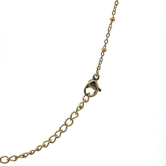 Vergoldete Kette mit Zirkonia