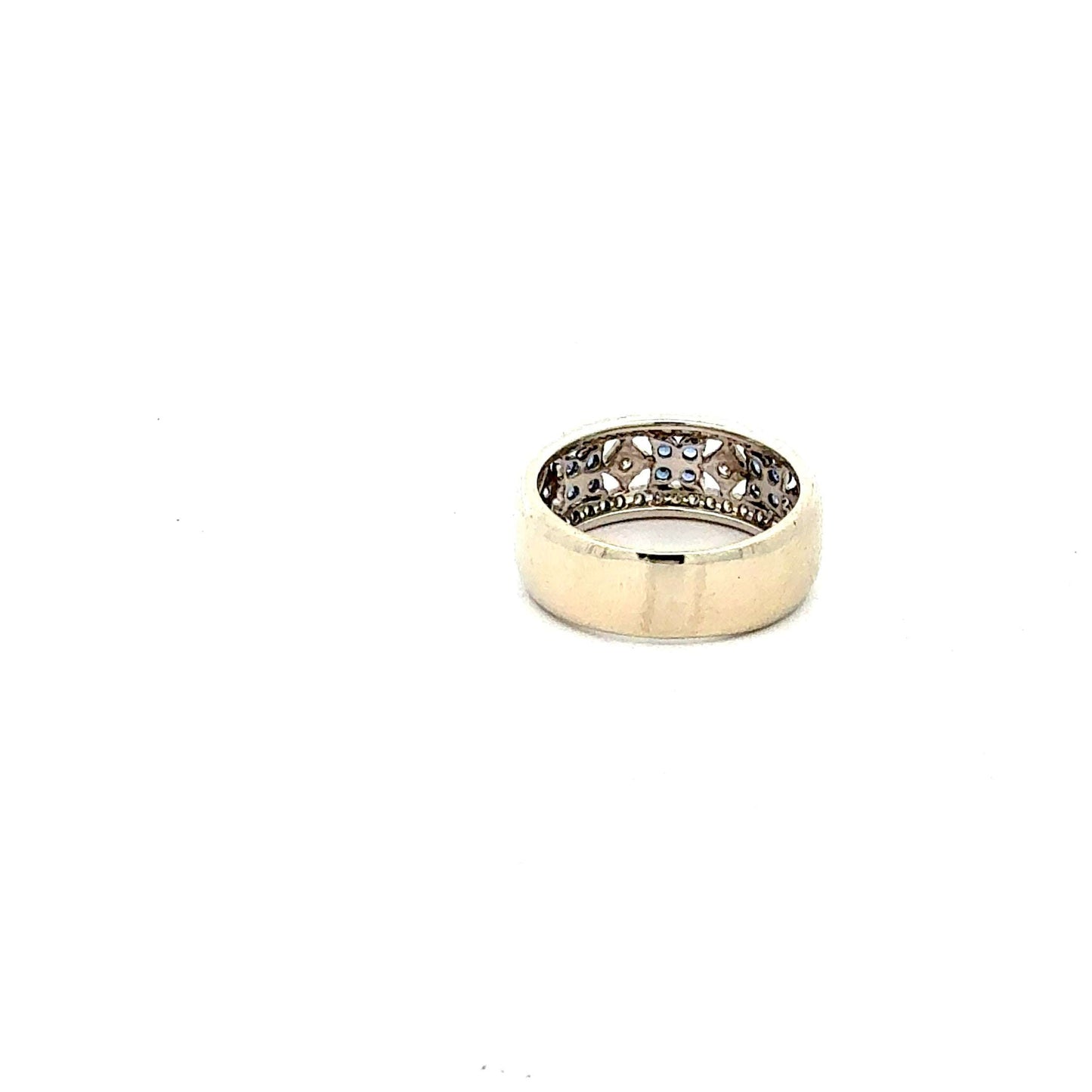 Ring 750er Weiß-/Gelbgold Saphire Diamanten – Elegantes Schmuckstück mit edelsten Steinen – Juwelier Alen