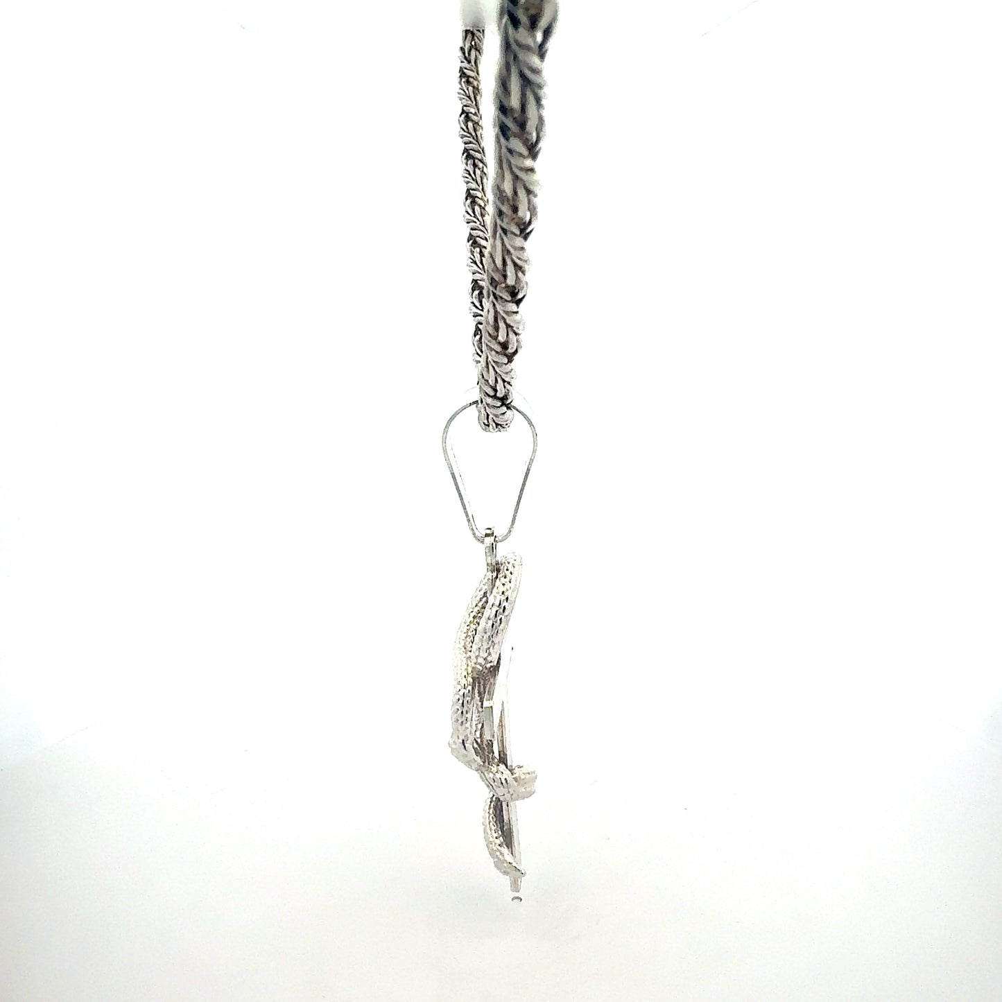 Taipan Silberkette mit Kreuz 61,65g - Seitenansicht