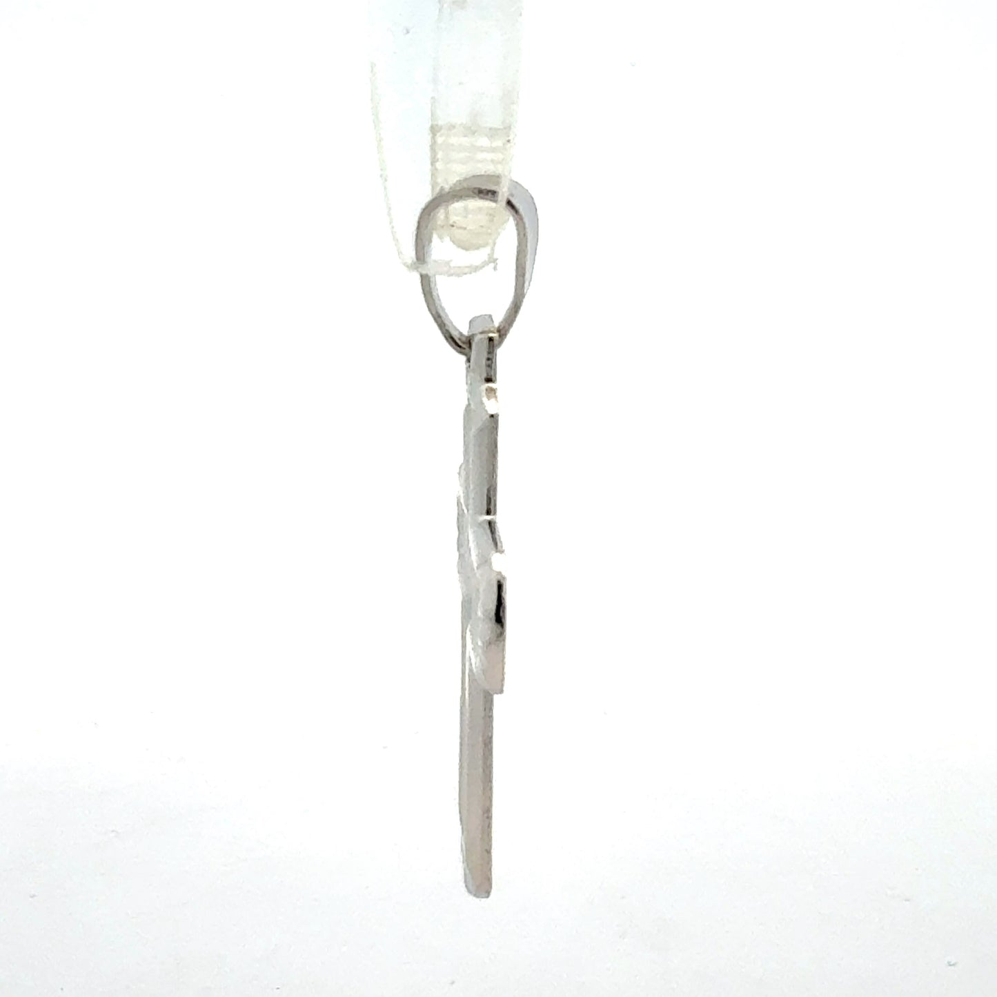 Silber Kreuz Anhänger 925 Sterling, 3,73 g, Seitenansicht