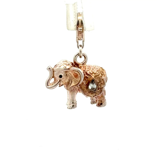 Anhänger Silber 925 – Elefant, teilvergoldet mit Zirkonia, 3,88 g von Thomas Sabo Anhänger Juwelier Alen