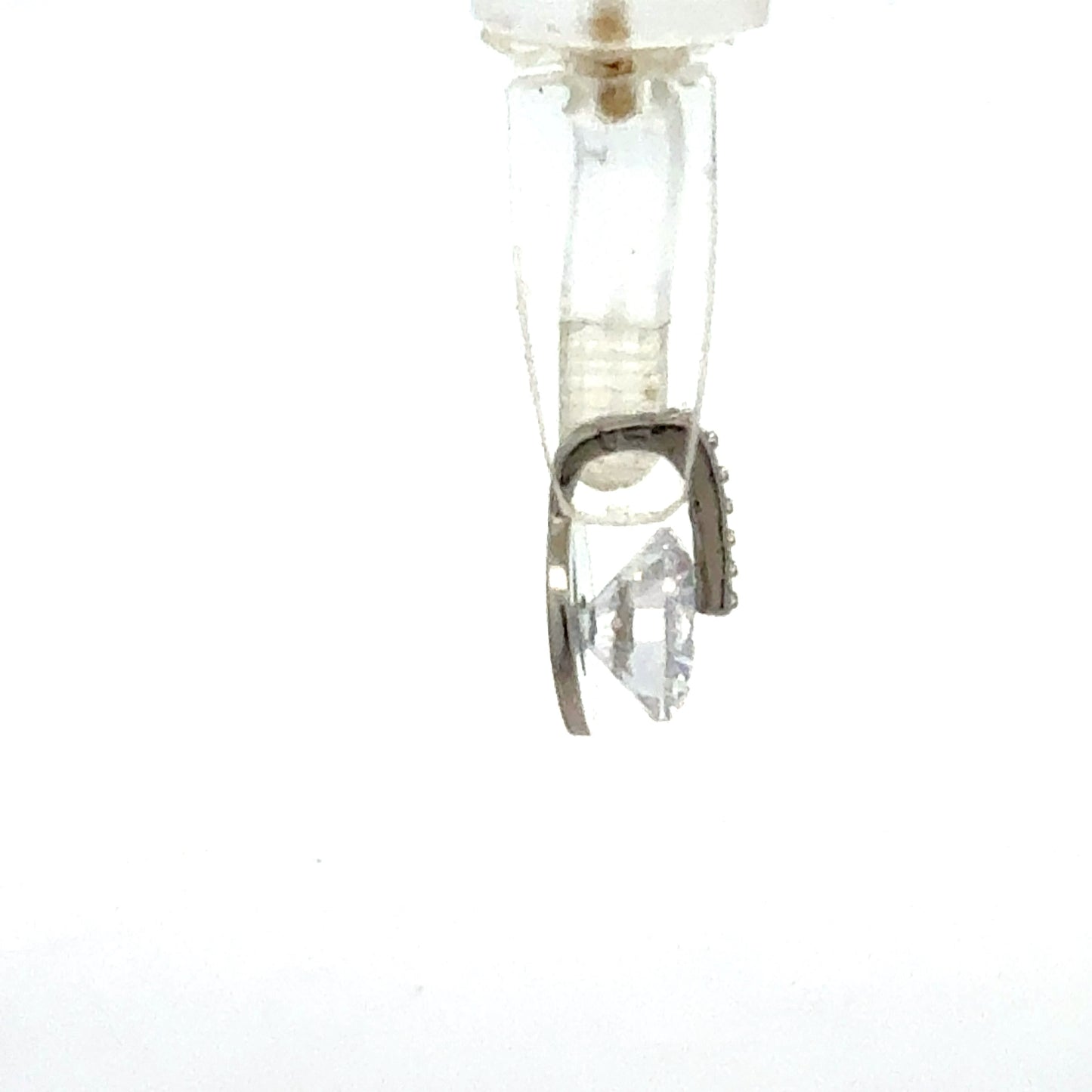 925er Silber Handanhänger mit Zirkonia - Seitenansicht