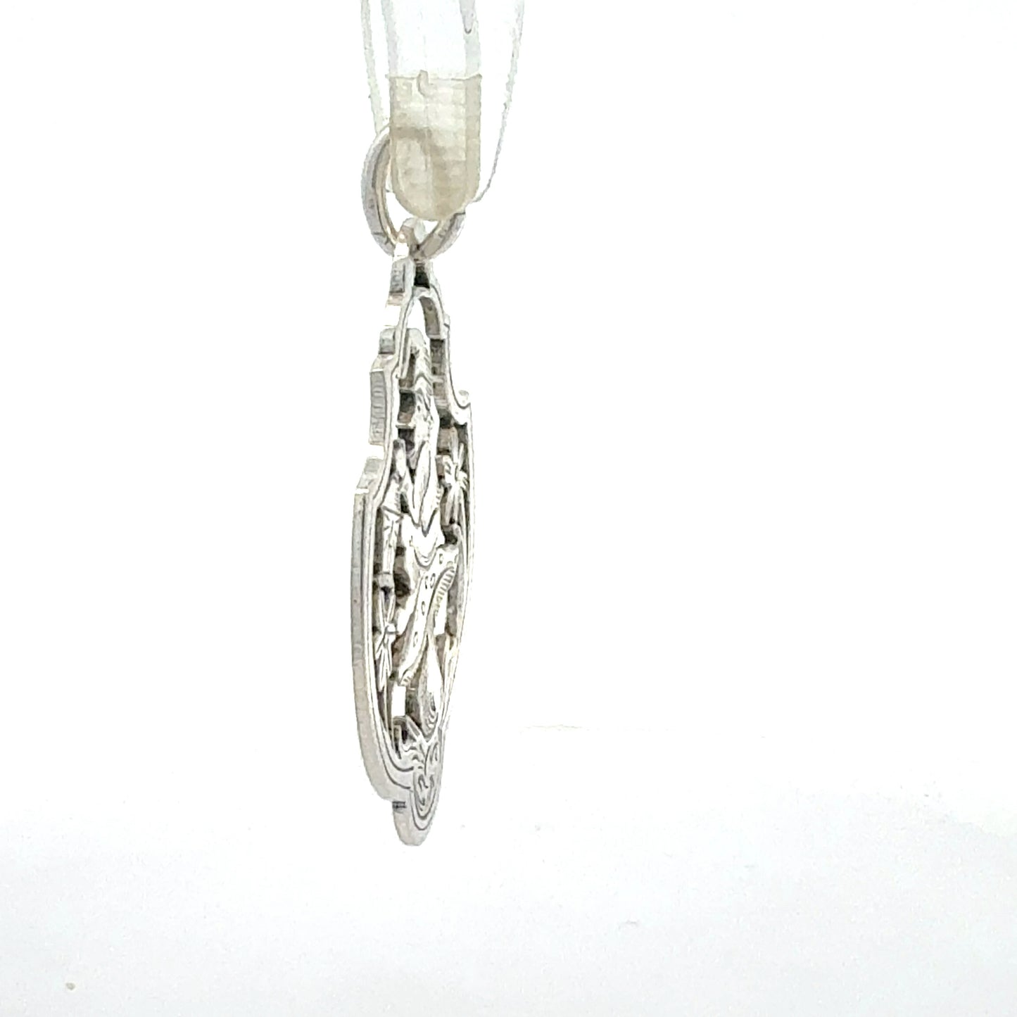 925er Silber Zwerg Glücksbringer - Seitenansicht