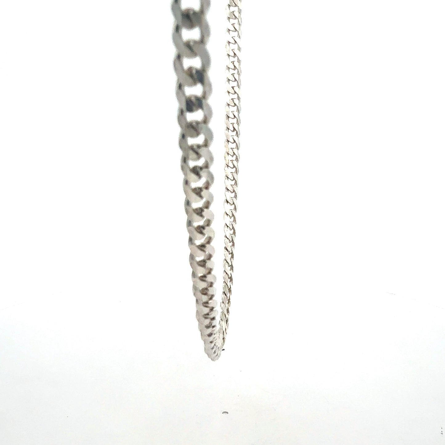 Silberkette 925 Panzer 20g Seitenansicht