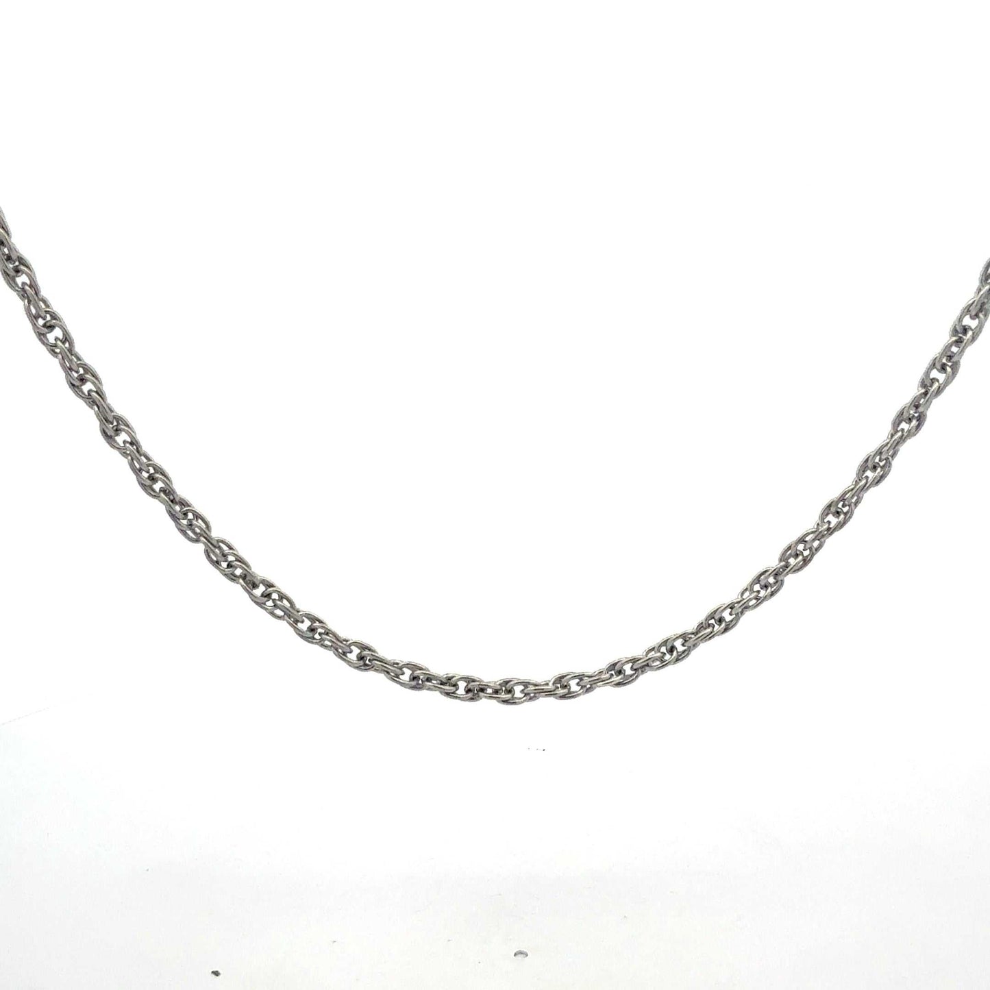 Sterlingsilber Kette mit 100 cm Länge und 19,75 g Gewicht, von Juwelier Alen, detailreiche Ansicht der Kette