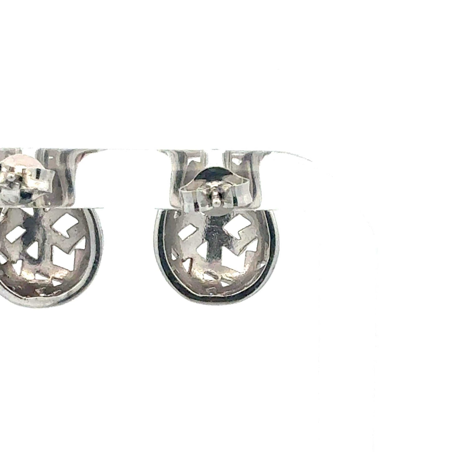Teilvergoldete Sterlingsilber-Ohrringe von Juwelier Alen, elegante Ohrschmuck mit glänzendem Design