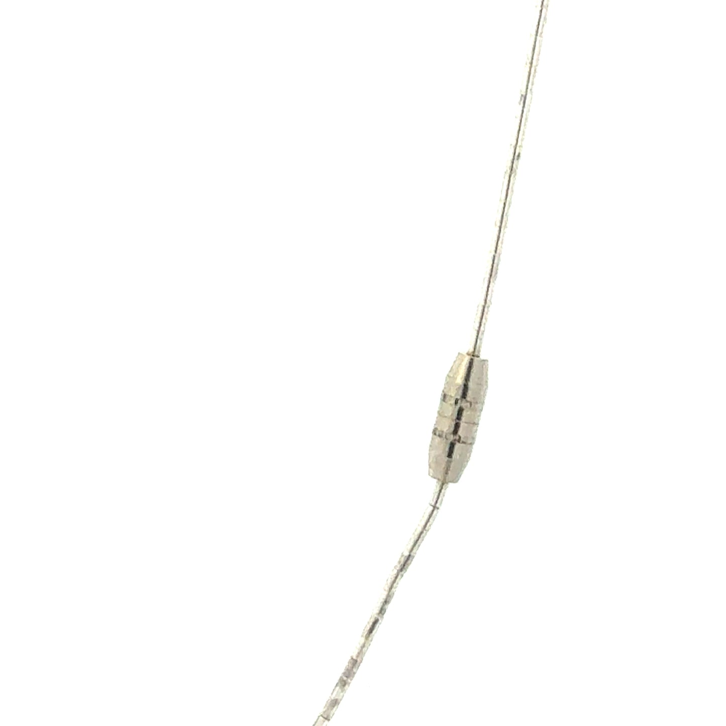Sterlingsilber-Halskette mit zwei Feder-Anhängern und blauen Steinen, elegante Schmuckkette von Juwelier Alen