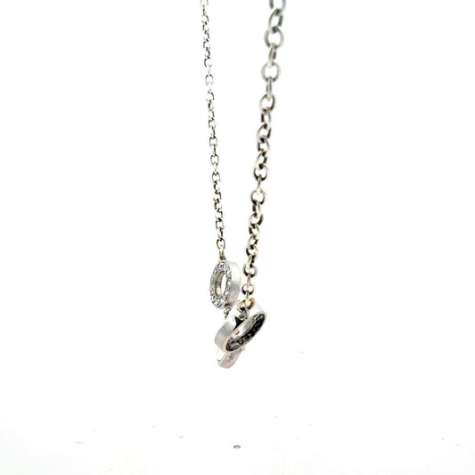 Silber-Kette 925 mit drei Kreisen, elegante Halskette mit Anhänger aus sterling Silber, stilvolles Schmuckstück von Juwelier Alen