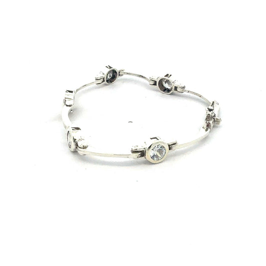 Armband Silber 925 mit Zirkonia-Steinen – Juwelier Alen