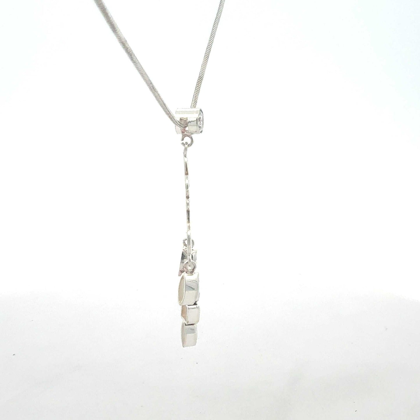 Kette Silber 925 – mit Zirkonia-Anhänger – Juwelier Alen