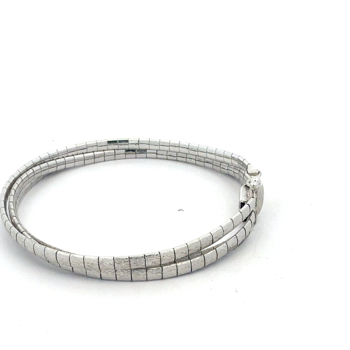 Sterling Silber Armband - Seitenansicht mit Verschluss