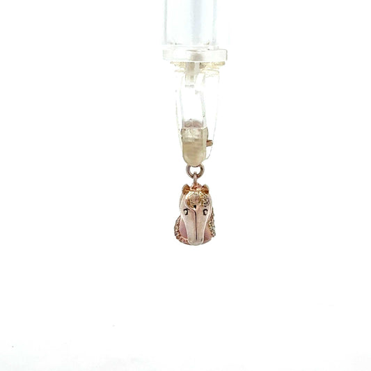 Einhorn Anhänger aus 925er Silber, rosévergoldet mit Zirkonia – Juwelier Alen