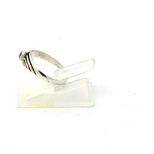 925er Silberring mit Zirkonia – Größe 47, 1,32 g Ring Juwelier Alen