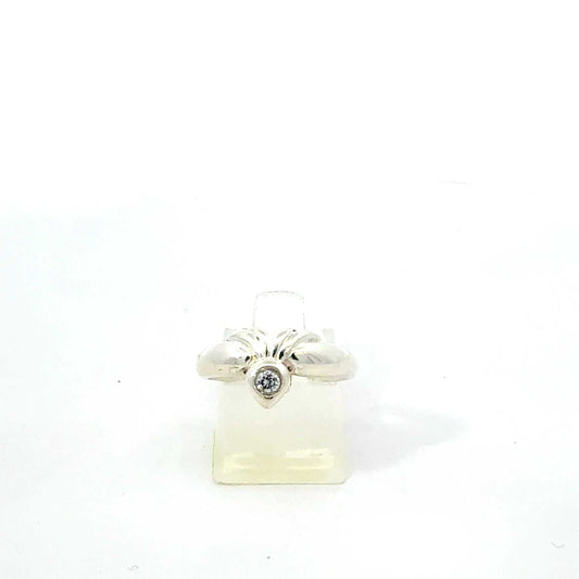 925er Sterling-Silberring mit Zirkonia, eleganter Damenring mit funkelnden Kristallen von Juwelier Alen.