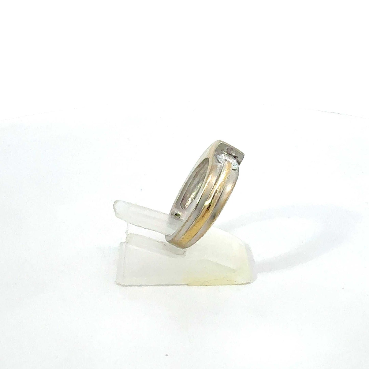 Ring Silber 925 – teilvergoldet mit Zirkonia – Juwelier Alen