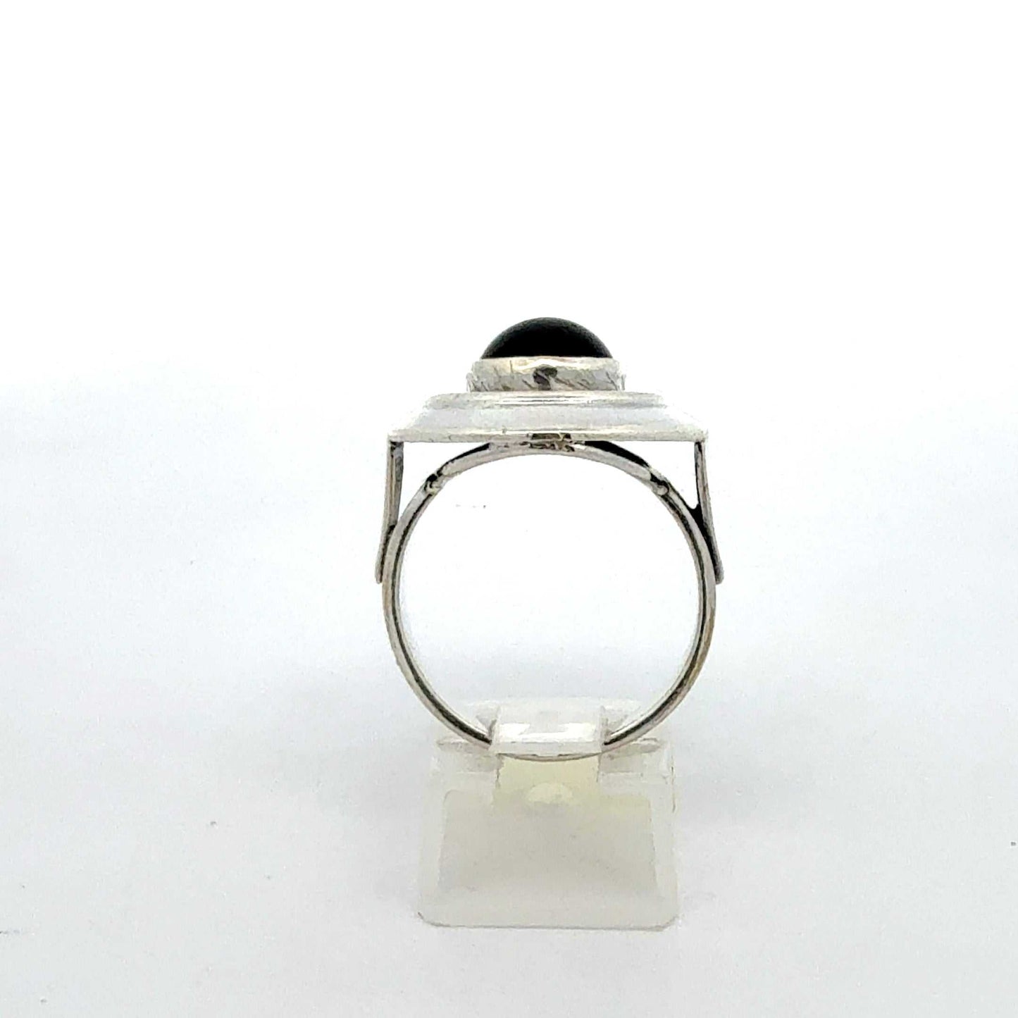 925er Silberring mit Onyx – Größe 59, 6,89 g – Juwelier Alen