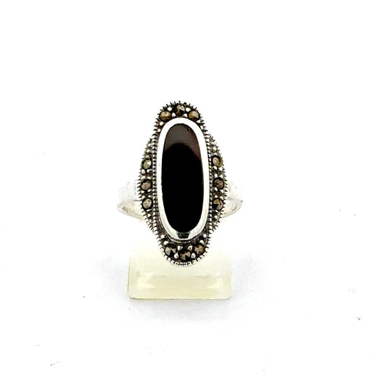 Ring aus 925er Silber mit Onyx – Juwelier Alen