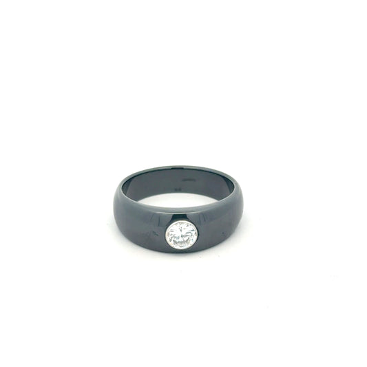 Ring aus Keramik mit Zirkonia (Größe 62 | 5,37 g) Ring Juwelier Alen