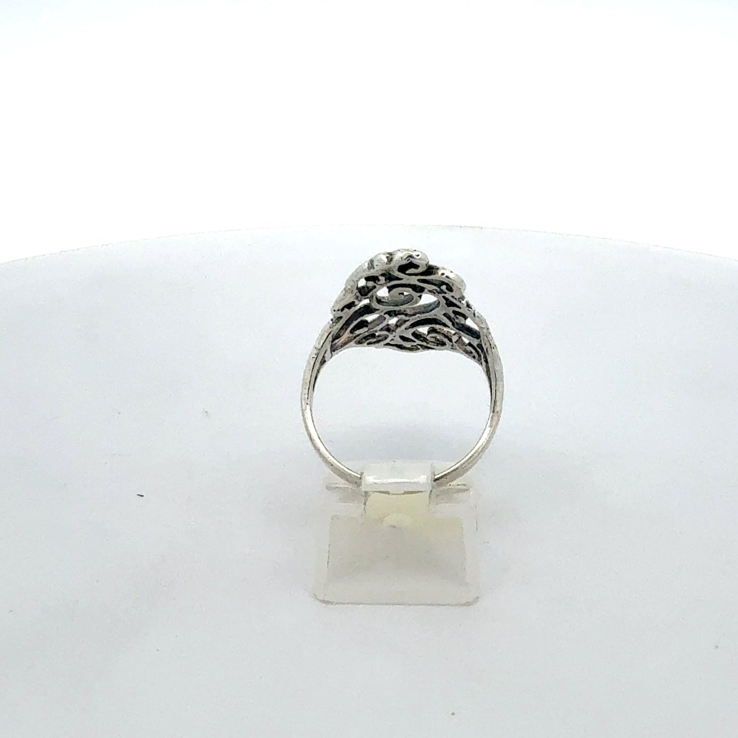 925 Sterling Silber Ring schlicht elegant - Innenansicht
