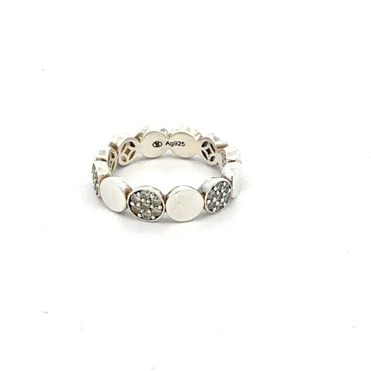 Silberring 925 Sterling mit funkelnden Zirkonia-Steinen – Juwelier Alen