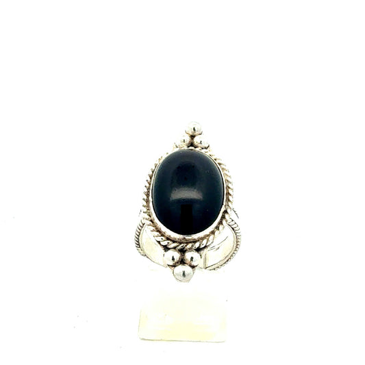 Ring aus 925 Sterling Silber mit Onyx – Juwelier Alen