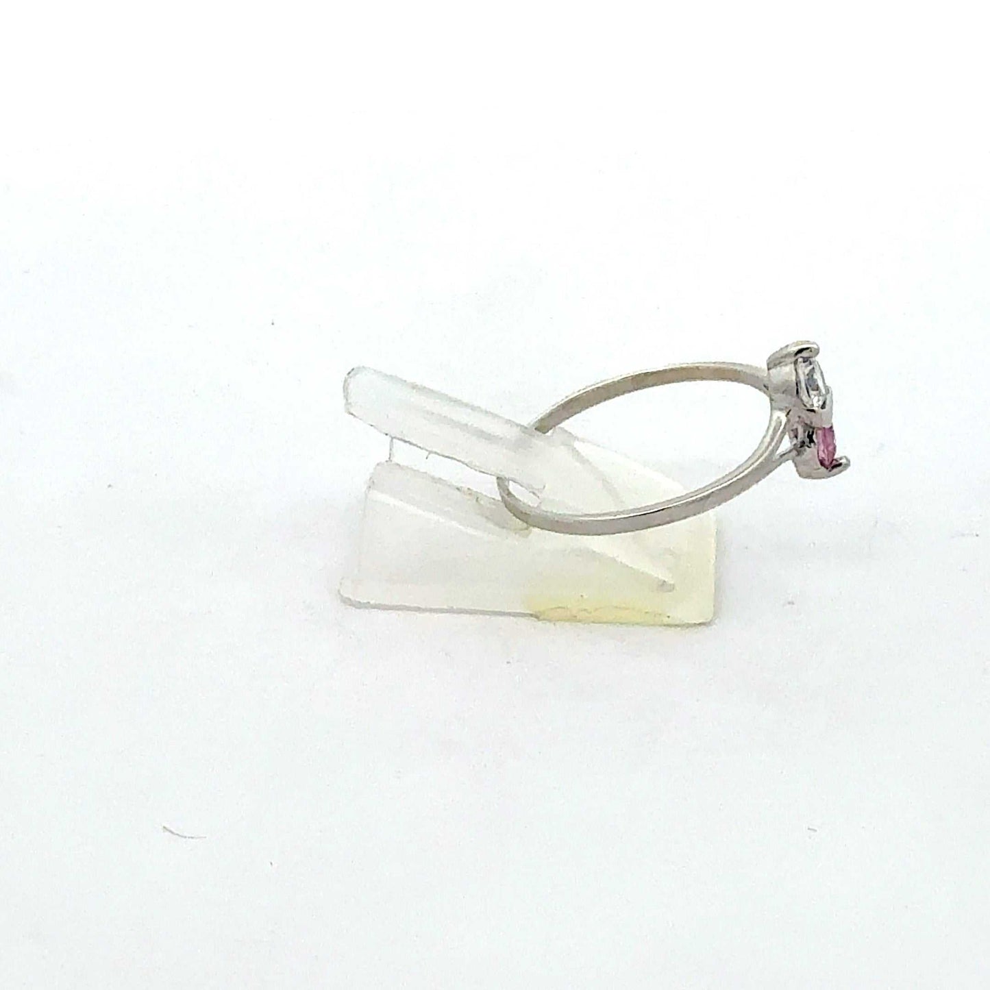 Feiner Ring aus 925 Sterling Silber mit synthetischem pinken Zirkonia – Juwelier Alen