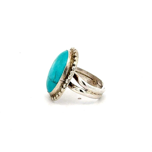 Ring aus 925 Sterling Silber mit Türkis – edles Design – Juwelier Alen