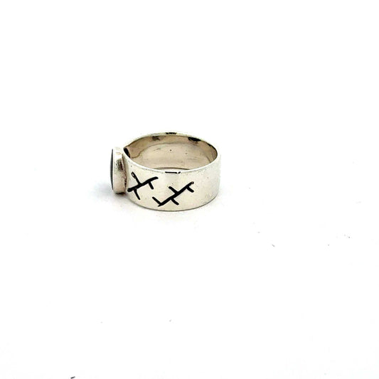 Ring aus 925 Sterling Silber mit Onyx (Größe 57 | 7,62 g) – Juwelier Alen