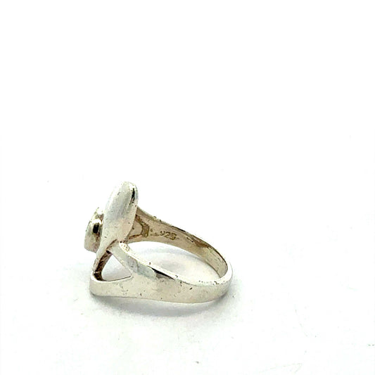 Silberring 925 Sterling |mit blauem synthetischem Stein – Juwelier Alen