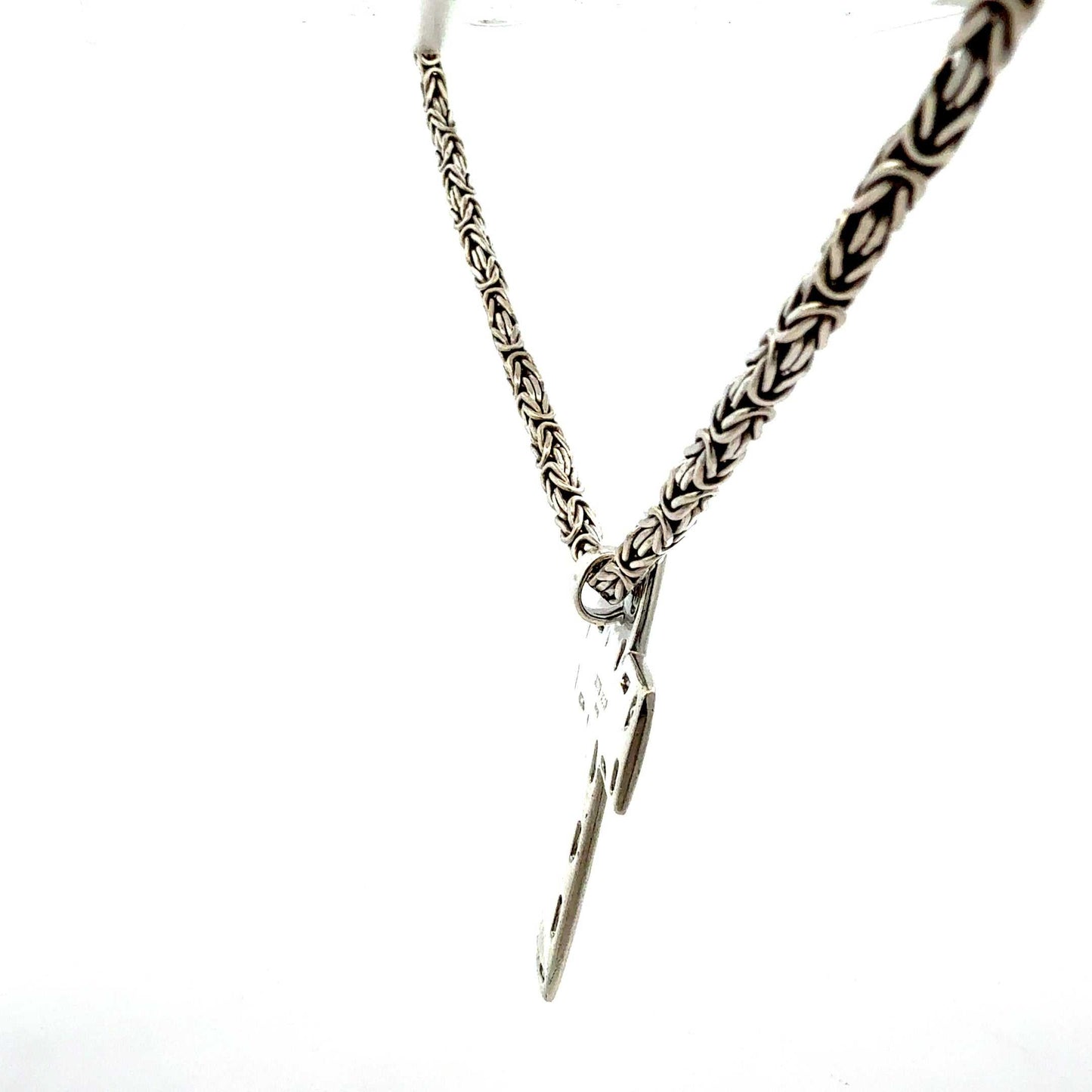 Königskette mit Jette-Joop Kreuz-Anhänger, Silber – Juwelier Alen