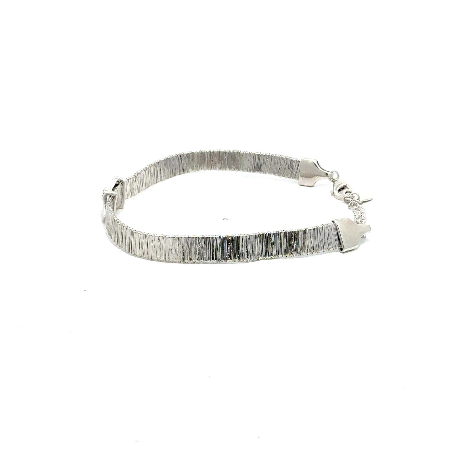 Silberarmband 925 – feines X mit Zirkonia – Juwelier Alen