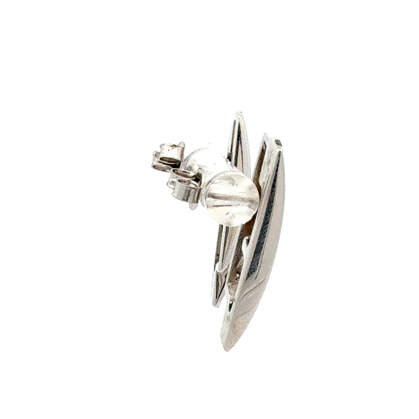 Elegante Silber-Ohrringe mit Onyx und Zirkonia – Juwelier Alen