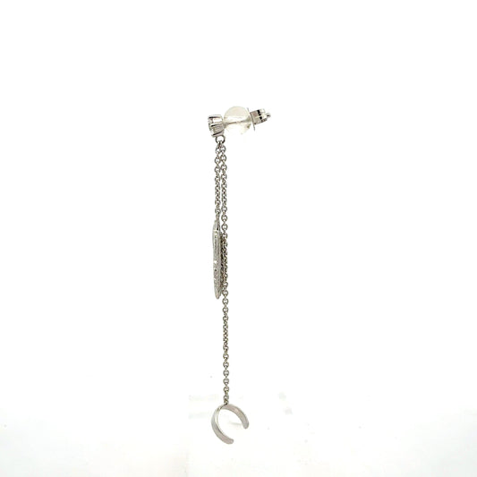 Lange Silber-Ohrringe mit Ketten – 925er Silber, 2,90 g, 7 cm Ohrring Juwelier Alen