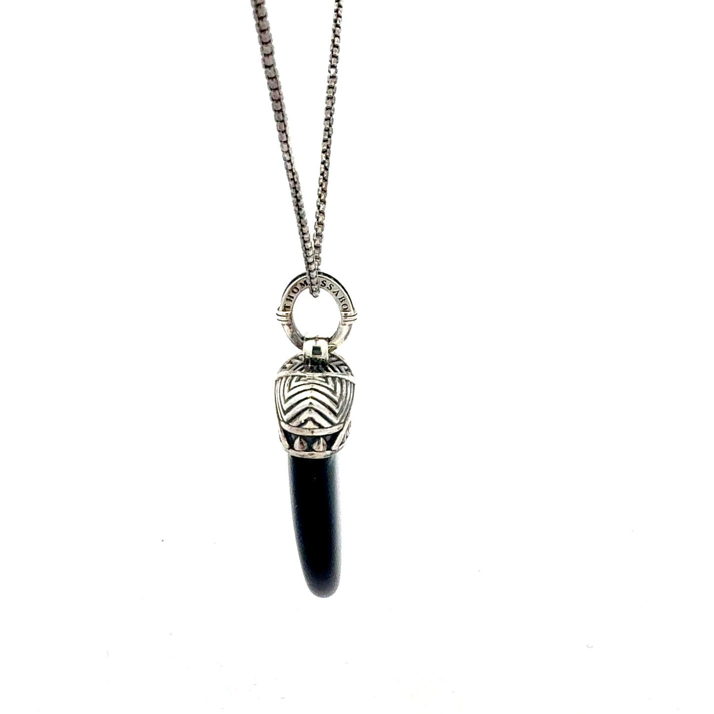 Thomas Sabo Kette mit Onyx-Hai-Anhänger – Silber 925, 60 cm, 12,92 g Juwelier Alen
