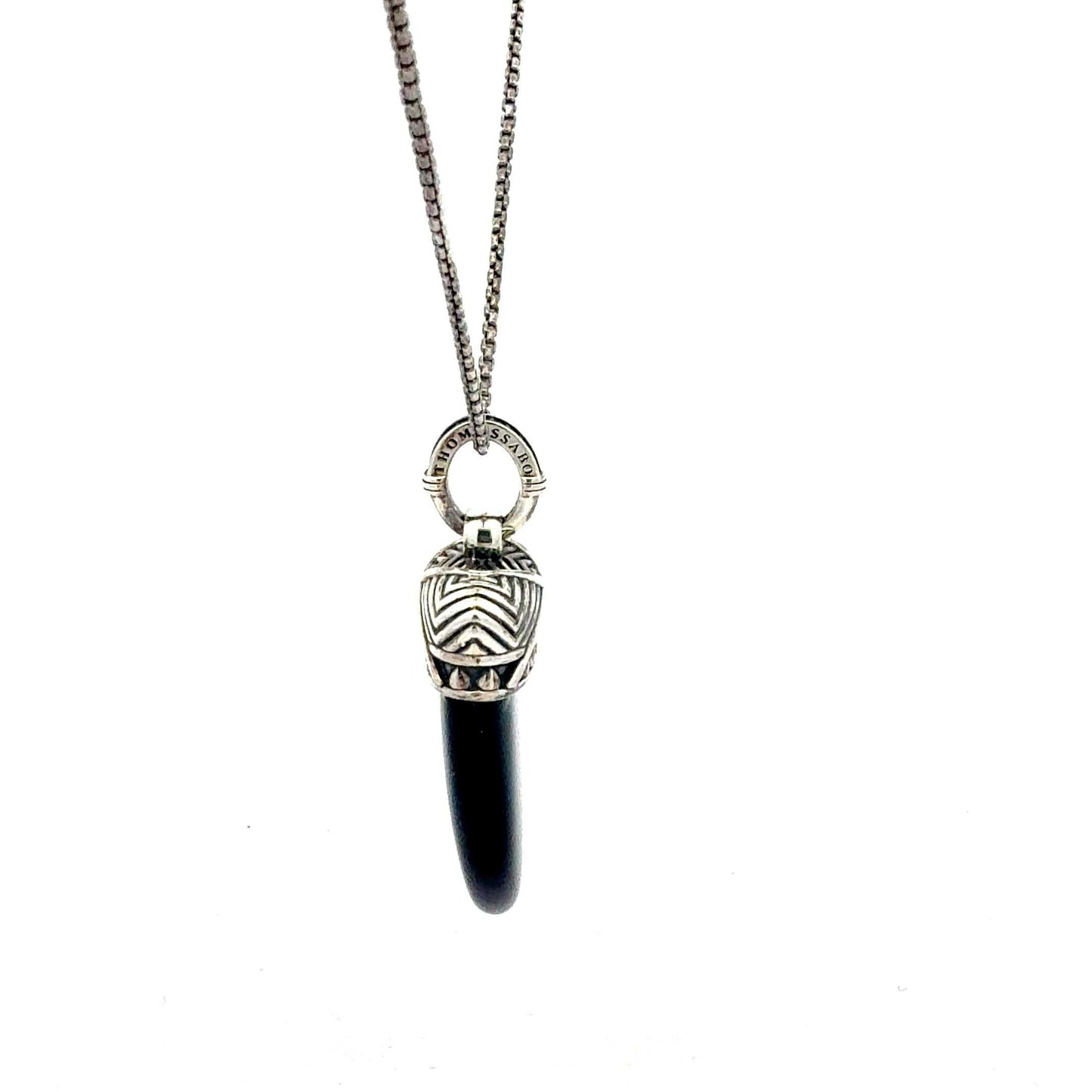 Thomas Sabo Onyx-Hai Kette aus Silber – Juwelier Alen