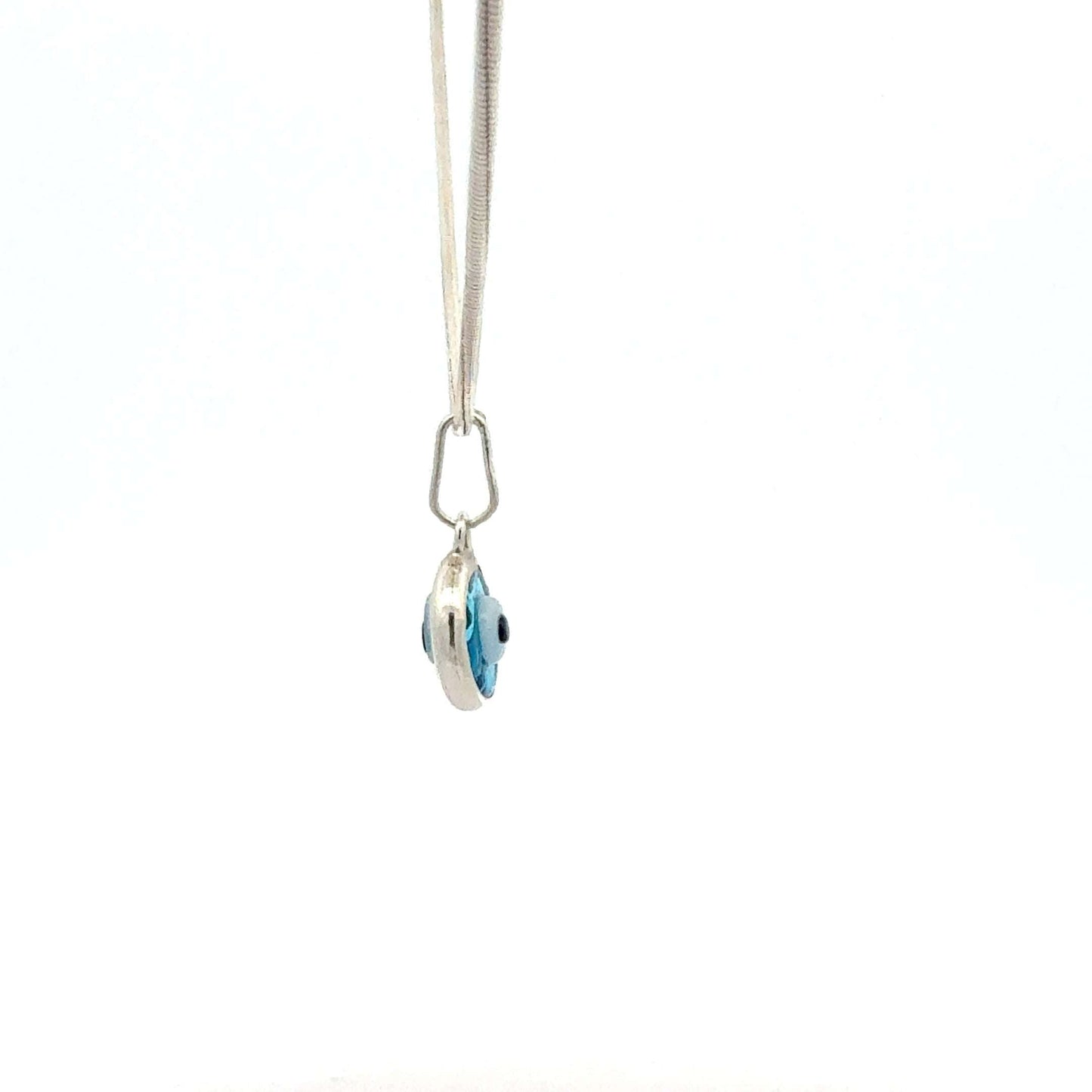 Silberkette 925 – Schlangenkette – Baby-Kette mit Nazar-Auge Anhänger – Juwelier Alen