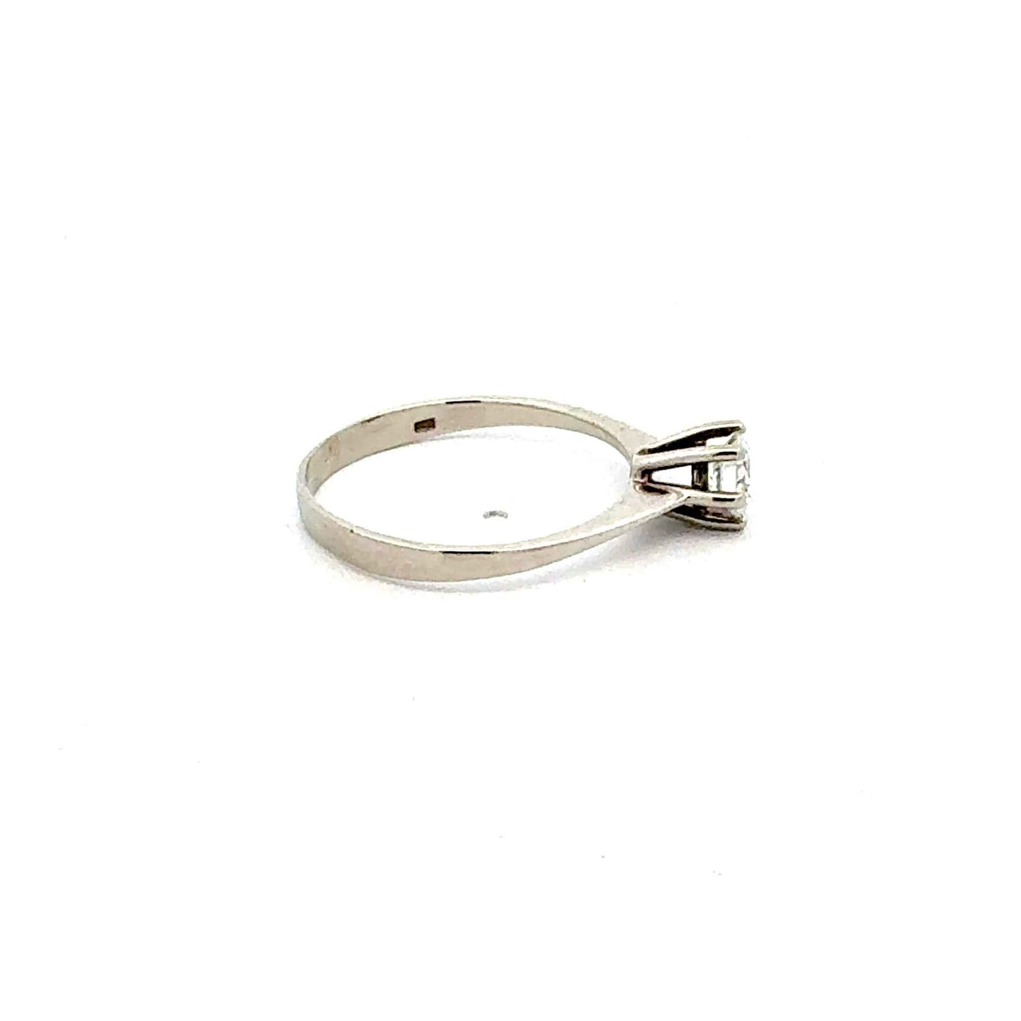 Solitär-Ring Weißgold 585, Brillant 0,52ct – Juwelier Alen