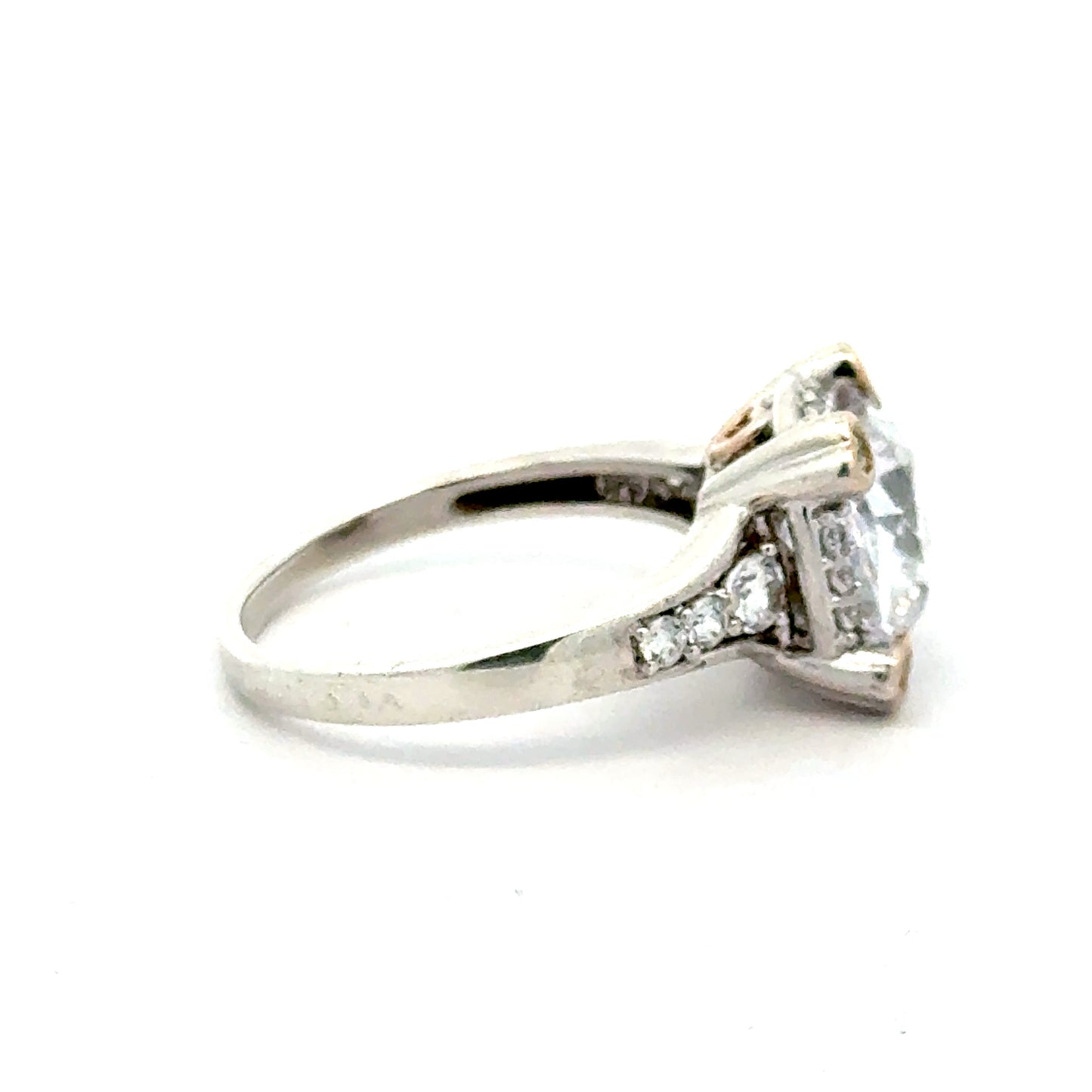 Silberring 925 – Größe 59 – 5,66 g – Zirkonia – Herz-Design Ring Juwelier Alen