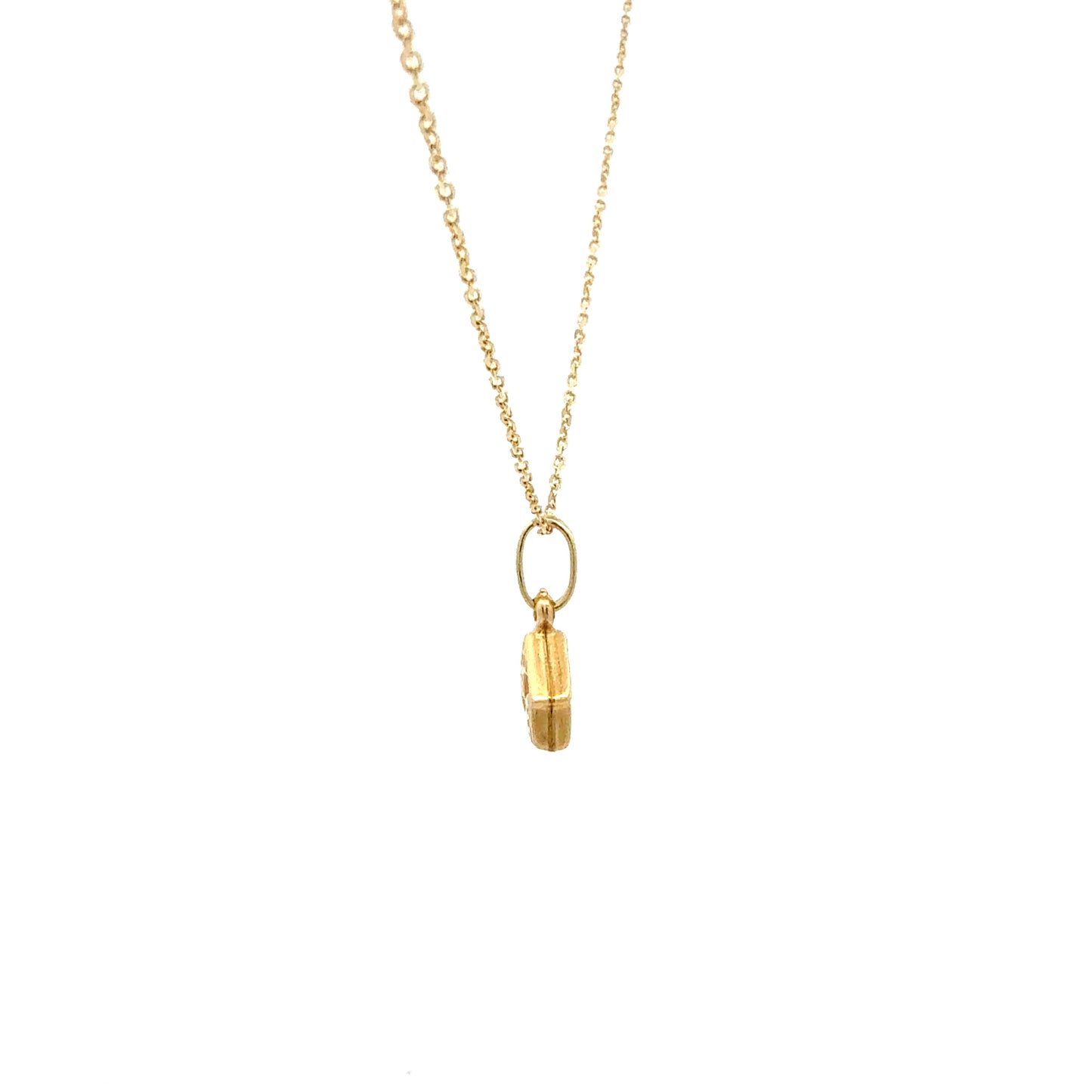 Gelbgoldkette 585 mit Haus-Anhänger