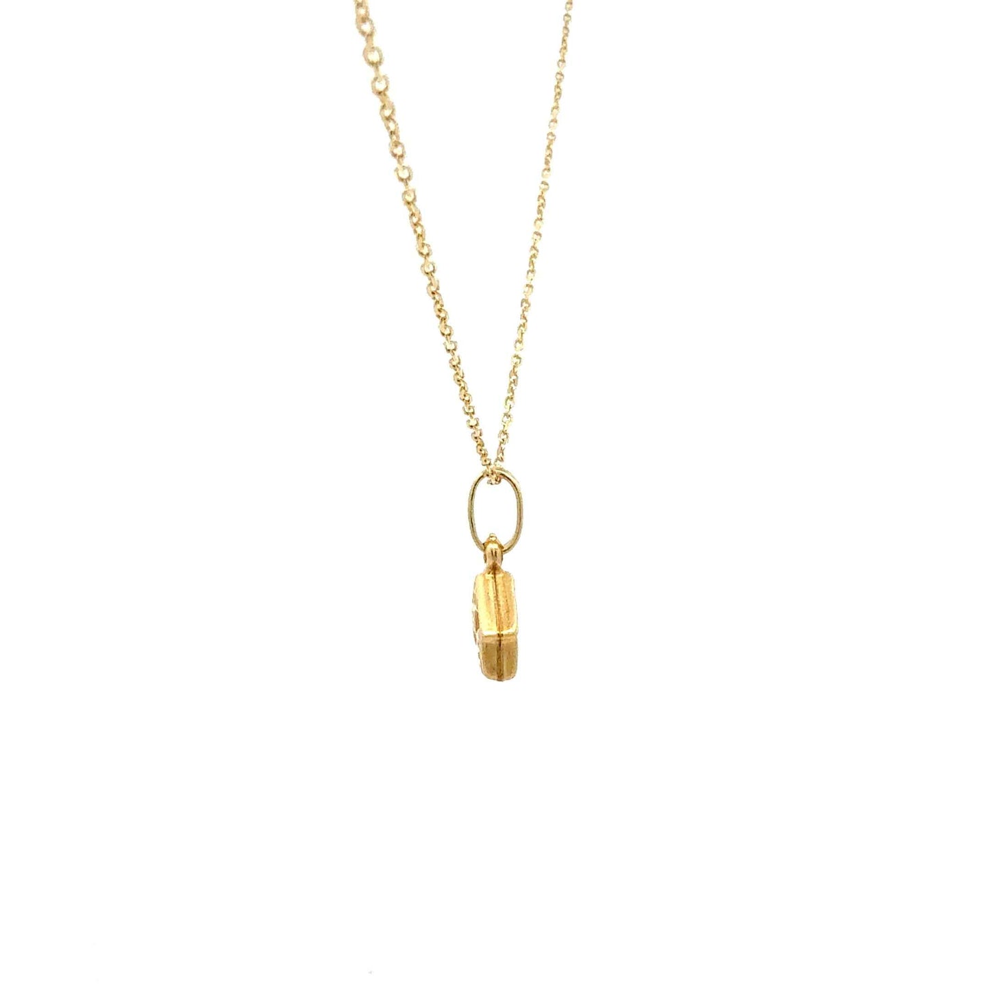 Gelbgoldkette mit Haus-Anhänger für stilvolle Eleganz – Juwelier Alen