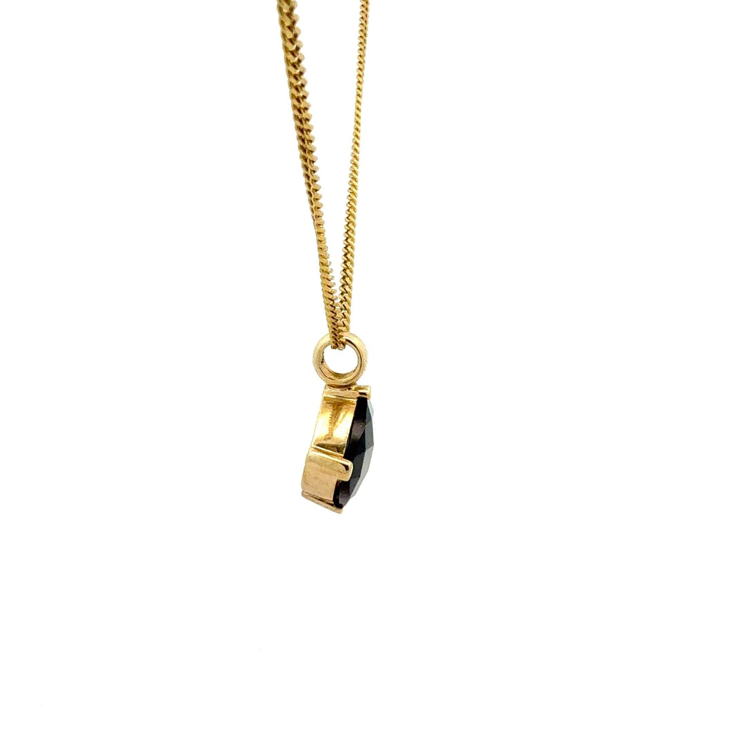 Gelbgoldkette Granat-Anhänger – Juwelier Alen