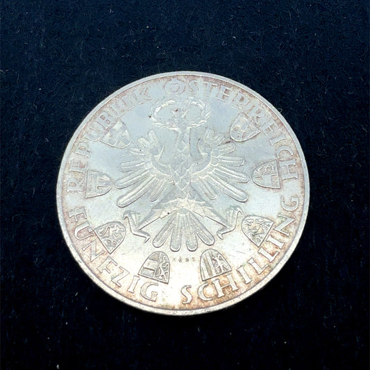 Österreich 50 Schilling Silber Gedenkmünze 1959