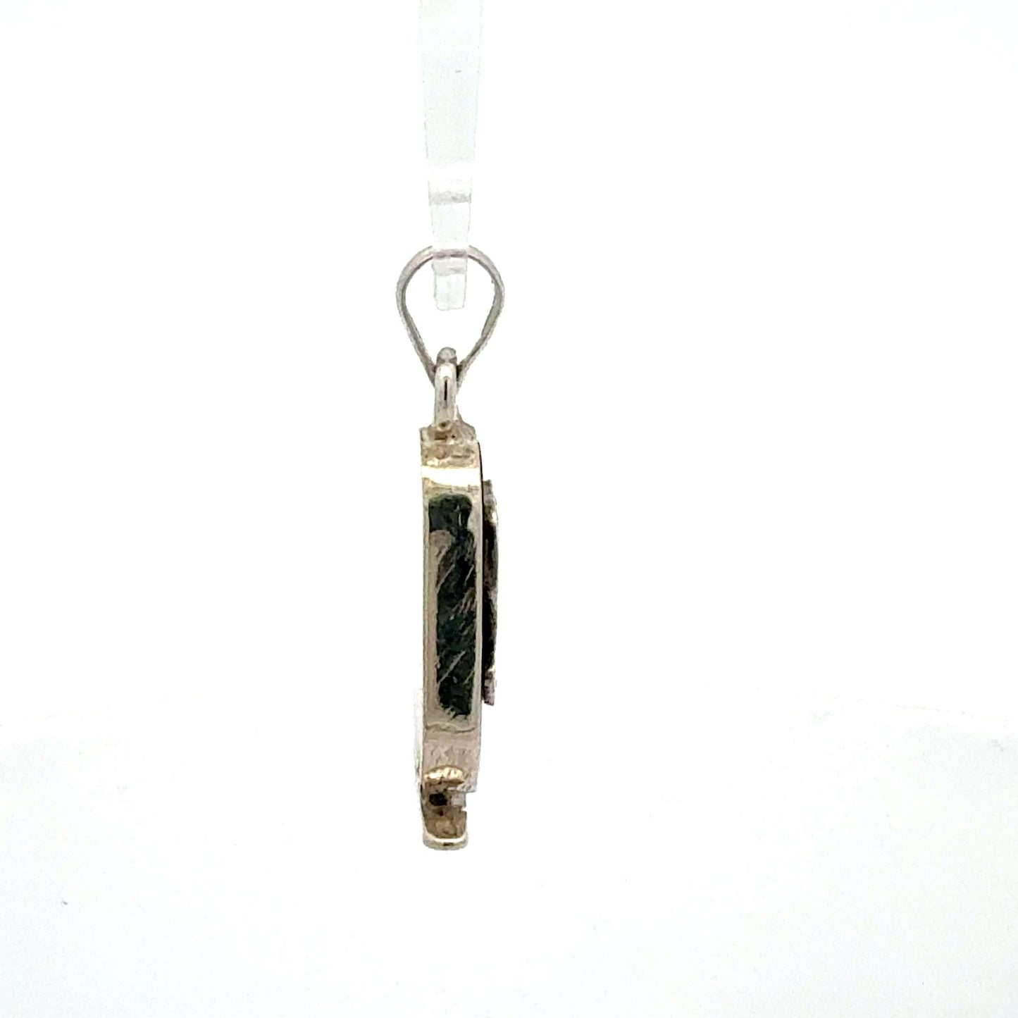 Silber 925 Anhänger mit Onyx-Sphinx-Motiv, eleganter Schmuckanhänger von Juwelier Alen, Gewicht 2,14 g, detailreiche Gestaltung