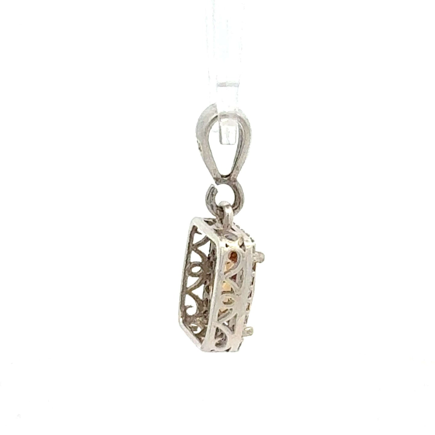 Silber 925 Anhänger mit Zultanit Farbwechsel-Stein, eleganter Schmuckanhänger von Juwelier Alen, ca. 1,65 g schwer